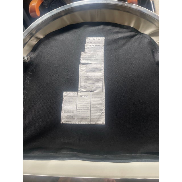 SUNPAN Set of 12 Sunpan Modern White Upholstered Dining Chairs With Chrome Legs (2017) For Sale - Image 4 of 12