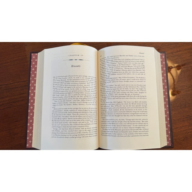 Gold 1980s Vanity Fair: A Novel Without a Hero; Franklin Library For Sale - Image 8 of 10