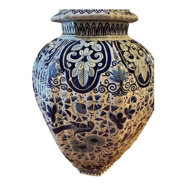 Late 19th Century 19th Century Monumental Delft Ginger Jar For Sale - Image 5 of 11