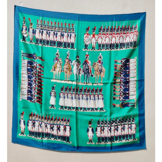 1970s Hermes Hermès Silk Scarf 'La Grande Armée', 1976 For Sale - Image 5 of 7