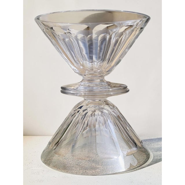 1920s Vintage Art Deco Crystal Champagne Coupes with Rex Pattern from Baccarat, 1920s, Set of 6 For Sale - Image 5 of 6
