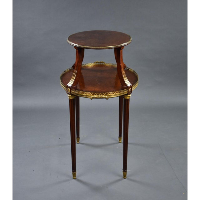 19th Century French Mahogany Etagere, 1880s For Sale - Image 14 of 15