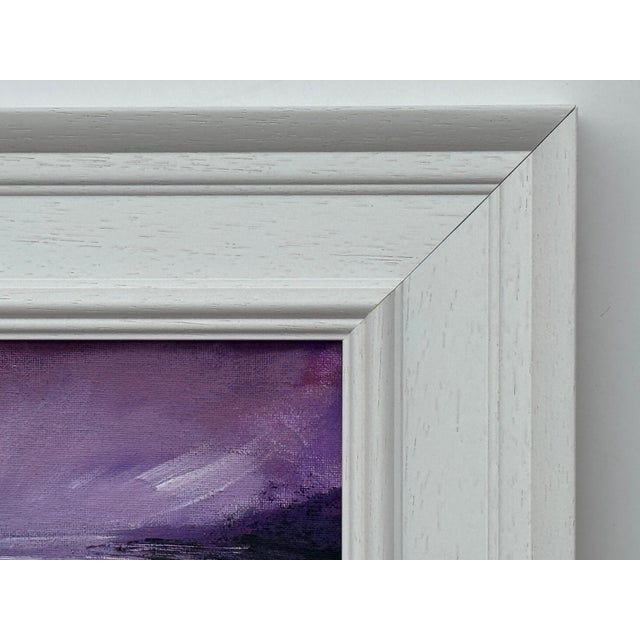 Violet Reflections at Dusk - Miniature Art by Contemporary British Artist 2025 For Sale - Image 11 of 12