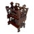 English Victorian Two Tier Walnut Canterbury Circa 1880. For Sale