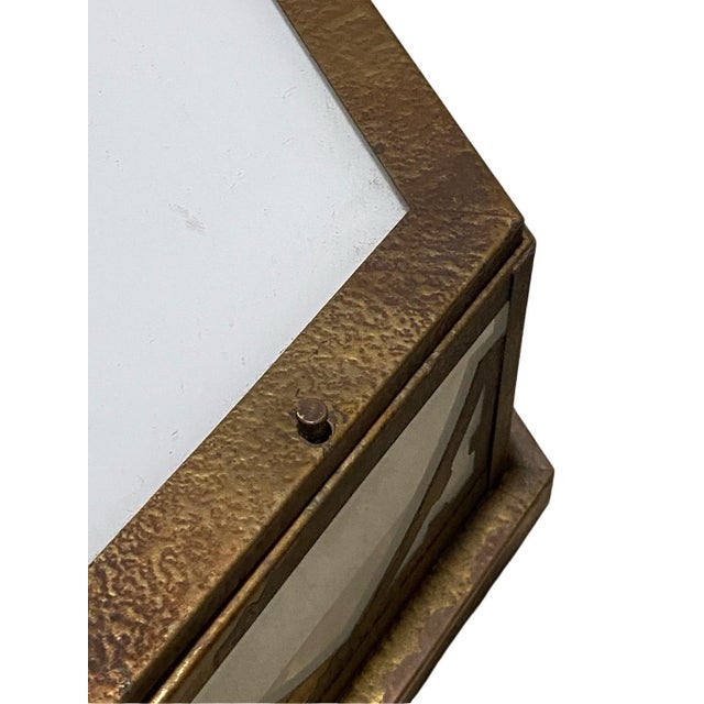 Gothic Vintage Gothic Church Ceiling Light Flush Mount Milk Glass For Sale - Image 3 of 8