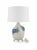 Italian Vintage Italian Ceramic Table Lamp With Sculpted Blue Crabs on Acrylic Base For Sale - Image 3 of 12