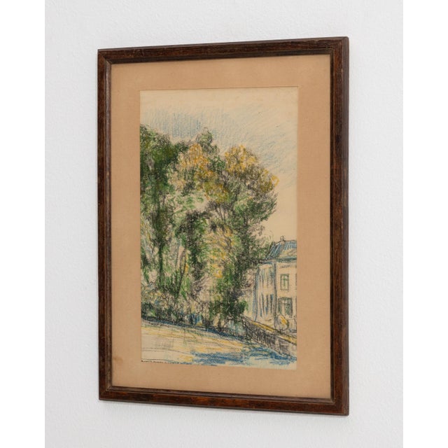 Early 20th Century Belgium Amber Wood Drawing For Sale - Image 11 of 15