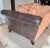 Brown Bernhardt Sofa, Loveseat and Ottoman Coffee Table, Matching Set in Brown Leather With Fabric Seat and Back Cushions For Sale - Image 8 of 12