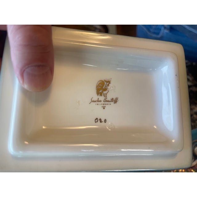 Mid-Century Modern 1990s Sascha Brastoff "Star Steed" Ceramic Box For Sale - Image 3 of 5