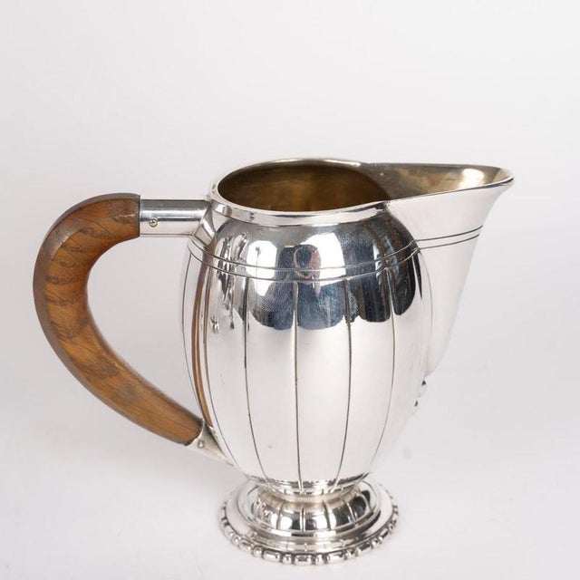 Art Nouveau Coffee and Tea Service with Samovar, Sugar Bowl and Milk Jug, Set of 6 For Sale - Image 9 of 15