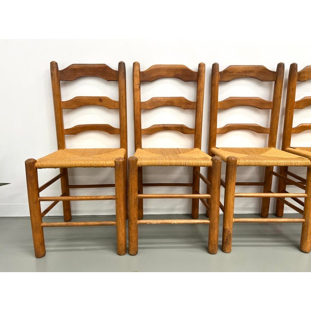 Chairs in Elm and Mulched Seat, 1950s, Set of 8 For Sale - Image 6 of 18