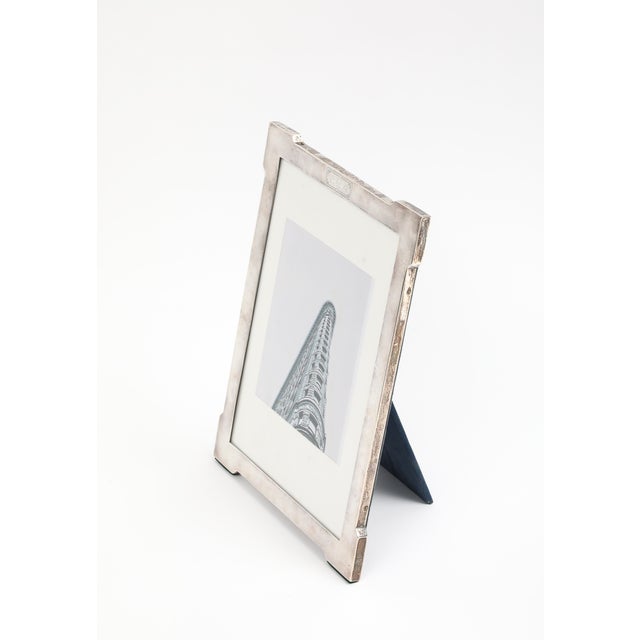 Vintage 20th Century Art Deco Style Sterling Silver Picture Frame For Sale - Image 4 of 13