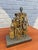 James Garner Brutalist Torch-Cut Welded Steel Family Sculpture An expressive Brutalist torch-cut sculpture by American...