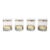 Vintage Mid Century Modern Style Gold Banded Lowball Glasses, Set of 4 For Sale