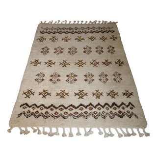 Hand-Knotted Berber Wool Rug, 1978 For Sale