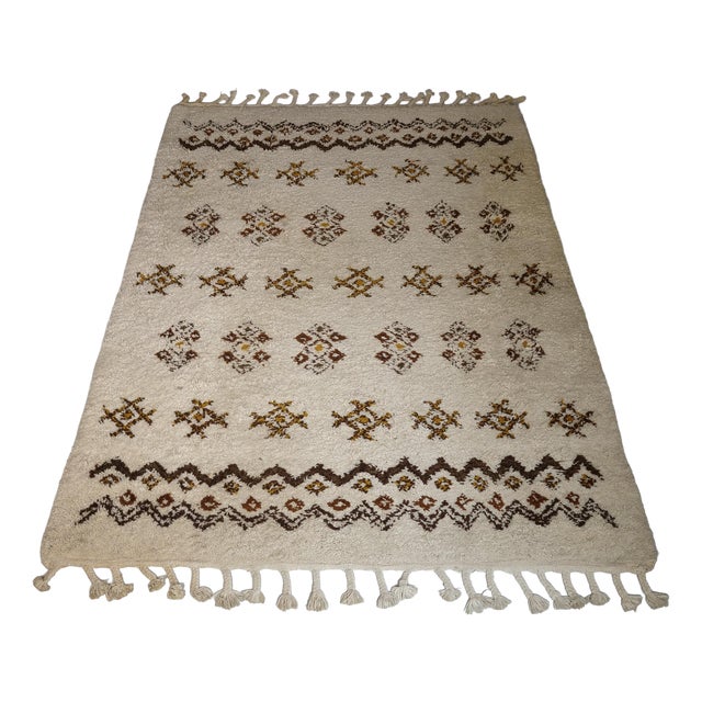 Hand-Knotted Berber Wool Rug, 1978 For Sale