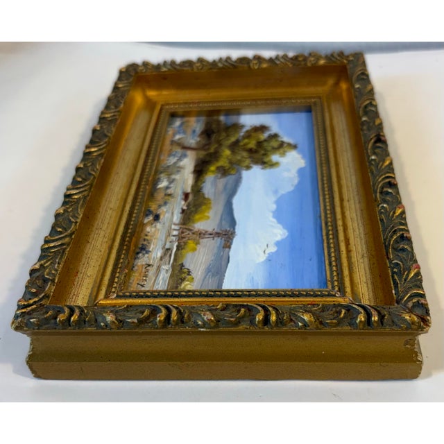 Miniature Oil Painting by West Texas Artist John W. Richey For Sale - Image 4 of 10