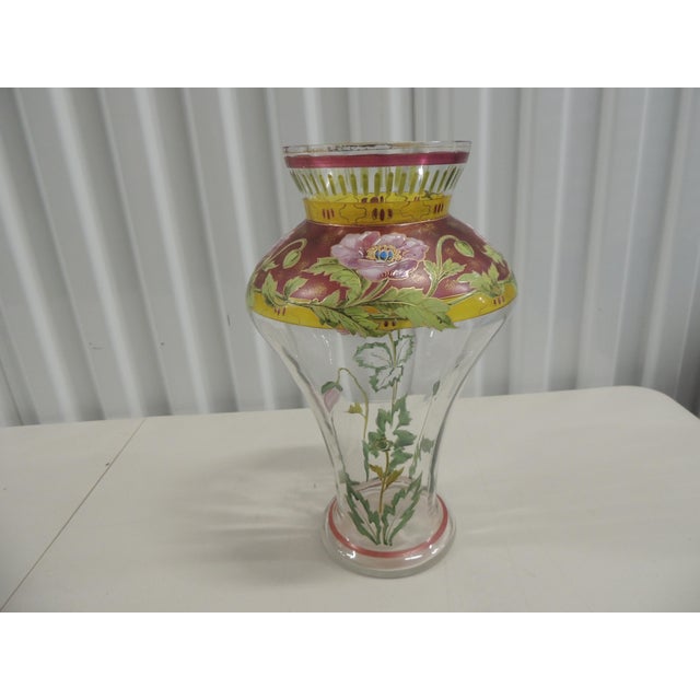 Art Nouveau Style Hand-Blown Vase For Sale - Image 4 of 11
