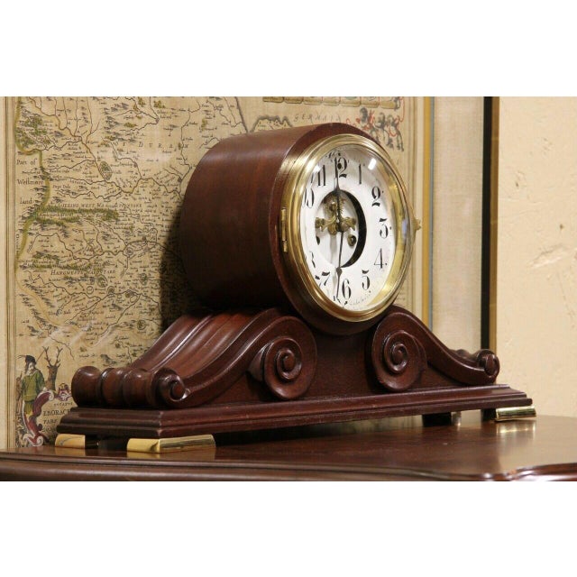 Antique Regency Waterbury “Kent” Model Open Escapement Mantel Clock