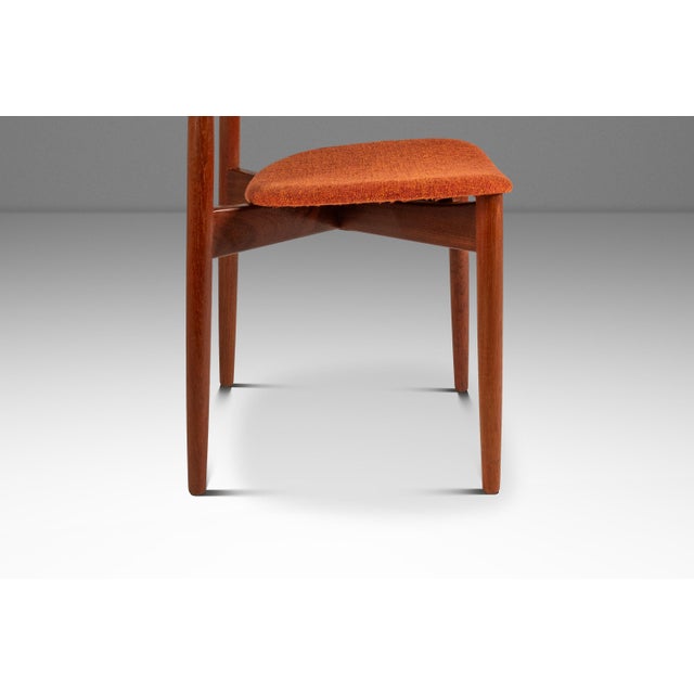 Rare Danish Mid-Century Modern Desk / Side Chair in Teak & New Fabric by Harry Østergaard for Randers Møbelfabrik, Denmark, C. 1960s For Sale - Image 11 of 18