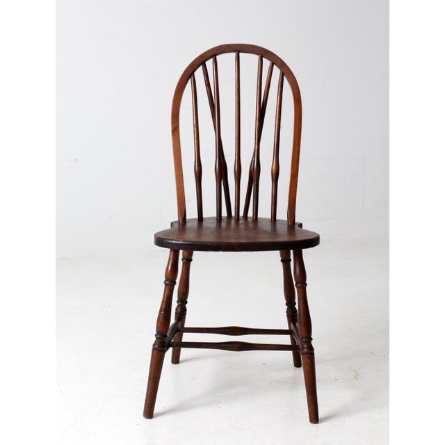 家具 Vintage Windsor chair Giantex Set of 4 Windsor Chairs, Country Wood Chairs