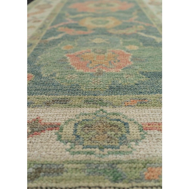 Turkish Turkish Oushak Rug 2'6" x 6'5" #20217 For Sale - Image 3 of 8