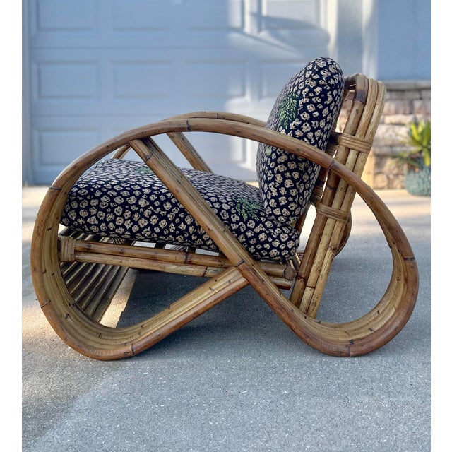 Paul Frankl 1960s Six-Strand Pretzel Lounge Chair | Attributed in Paul Frankl Style For Sale - Image 4 of 12