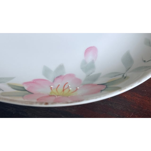 Noritake Antique, Early 20th Century Noritake Japan Azalea Porcelain Serving Plate For Sale - Image 4 of 10