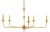 Currey & Company Currey & Company Nottaway Gold Small Chandelier For Sale - Image 4 of 4