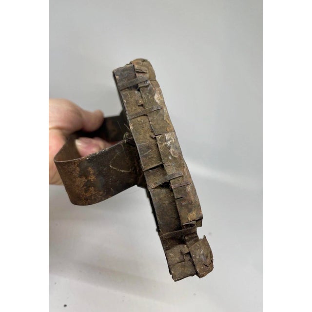 Asian Antique Antique Indonesian Copper Batik Textile Stamp. Ancient Textile Pattern Stamp For Sale - Image 3 of 12