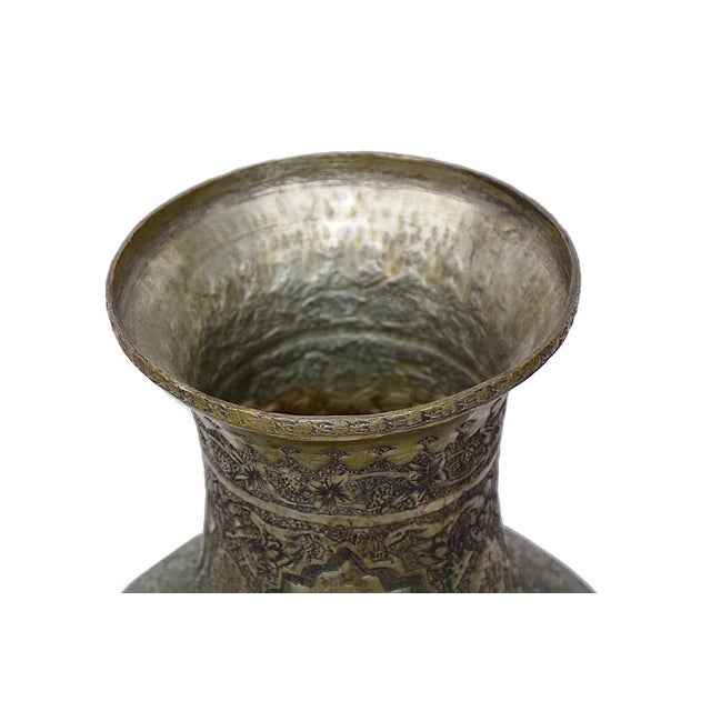 Copper Vase with Engraving, 1940s For Sale - Image 11 of 13