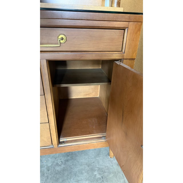 Vintage Hollywood Regency-MCM Transition Century Furniture Co. Hutch For Sale - Image 10 of 10
