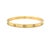 This classic bracelet by Cartier is in the Medium model from their iconic LOVE Collection. Mounted in 18 karat yellow gold...