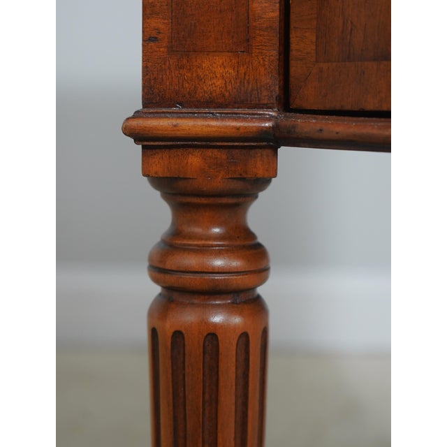 Brown 1990s Maitland Smith Sheraton Style Kneehole Design Mahogany Sideboard For Sale - Image 8 of 18