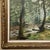Forest Green Antique Framed Oil Painting on Canvas by Jean Matthieu Jamsin (1882-1965) For Sale - Image 8 of 13