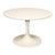 1960s Vintage Eero Saarinen Style Off White Tulip Base Coffee Table Attributed to Knoll For Sale