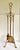 1960s Sculptural Gilt Iron Fireplace Tool Set With Stand For Sale - Image 4 of 9