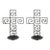 Pair of Black Wrought Iron Cross Candle Holders With Scrollwork For Sale