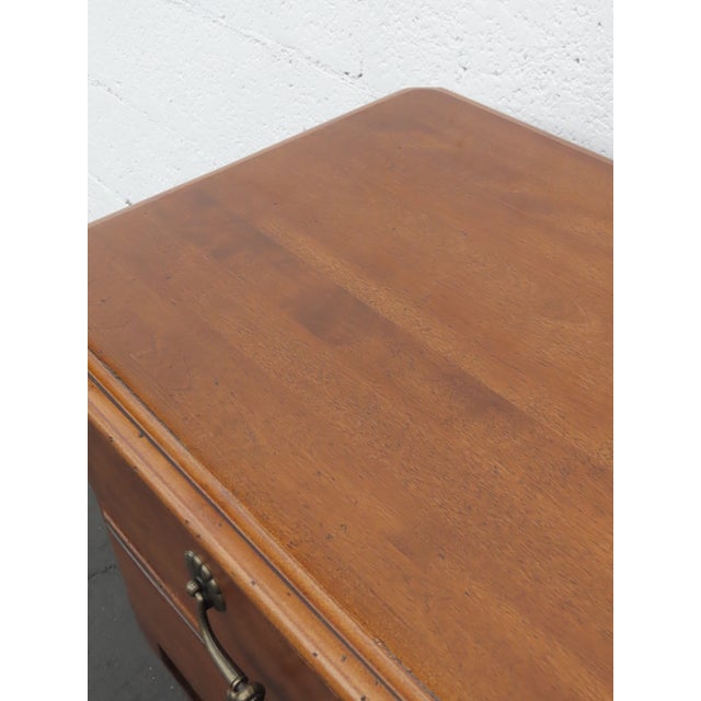 Ethan Allen French Distressed Nightstand End Side Table 6429 For Sale - Image 15 of 18