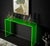 (Concise & Punchy): - "Unleash a wave of contemporary style with our dazzling Neon Green Lucite Console Table. Crafted...