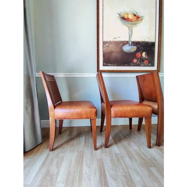 Brown Ralph Lauren Dining Chairs For Sale - Image 8 of 12