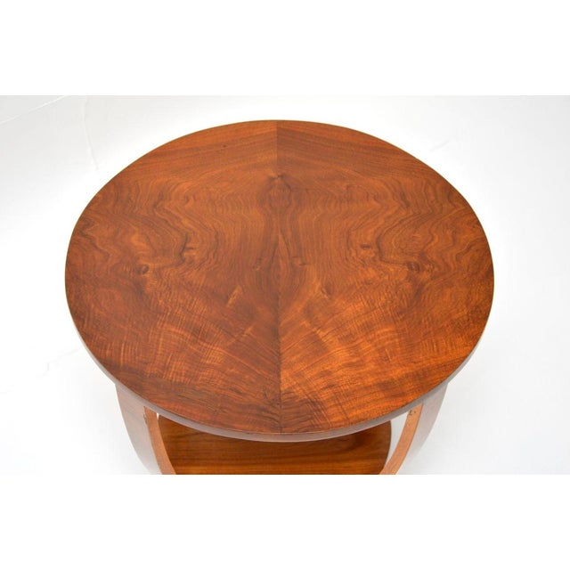 1930s Art Deco Figured Walnut Occasional Side, 1930s For Sale - Image 5 of 8