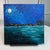 Super Moon 6" X 6" Acrylic Painting Signed Full Moon & Night Sky Art Unframed For Sale - Image 4 of 7