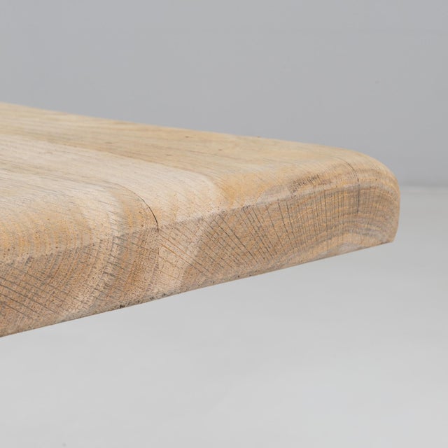 1970s French Oak Pedestal Side Table For Sale - Image 11 of 18