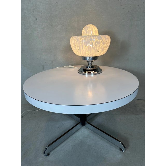 Murano Glass Table Lamp attributed to Mazzega, 1970s For Sale - Image 3 of 12