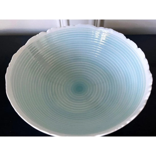 Japanese Contemporary Celadon Ceramic Bowl by Ono Kotaro For Sale - Image 12 of 13