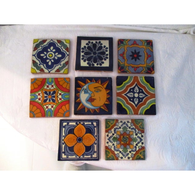 Mexican HandPainted Clay Tile Collection, Set of 8 Chairish