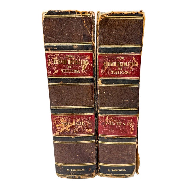 Set of Vintage French Revolution Books. Volume 1-4 For Sale
