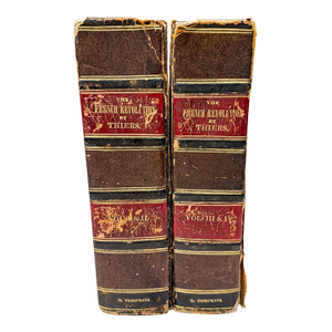 Set of Vintage French Revolution Books. Volume 1-4