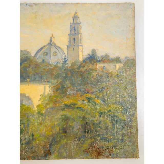 American 20th Century American Post-Impressionist Landscape Balboa Park San Diego For Sale - Image 3 of 11